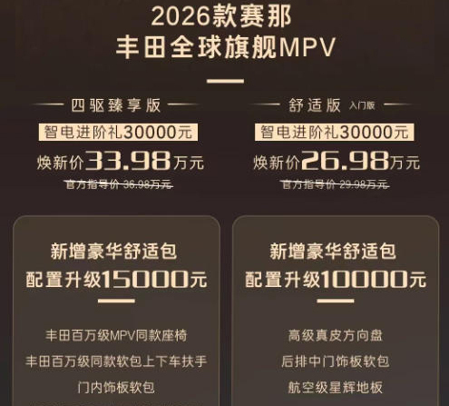 还要买丰田赛那？26款大众威然一口价19.99万起，尺寸更大