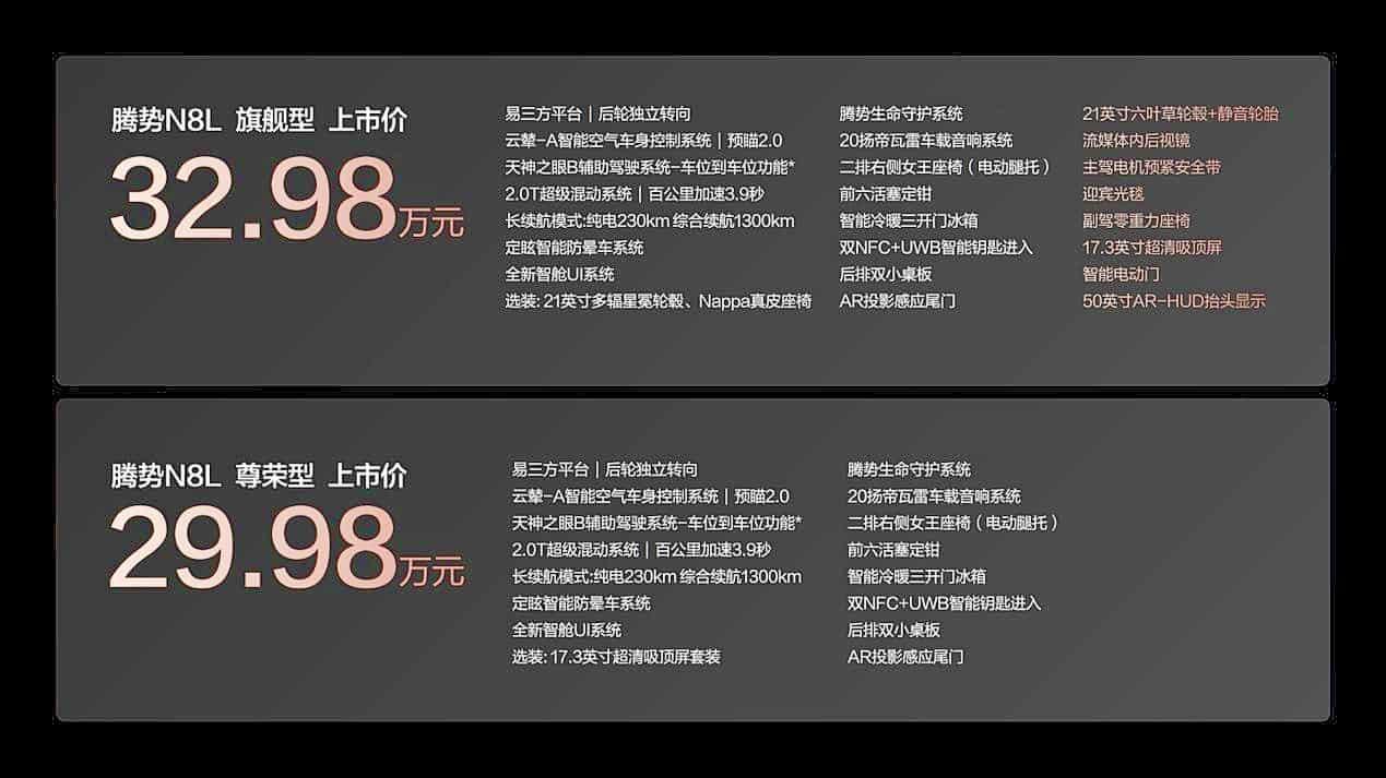 选理想L8还是技术更先进的腾势N8L?