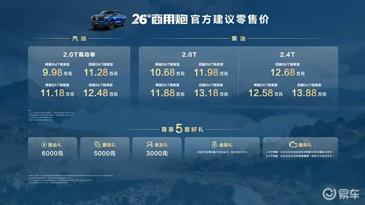 三大系列全面焕新 广州车展2026款长城炮上市